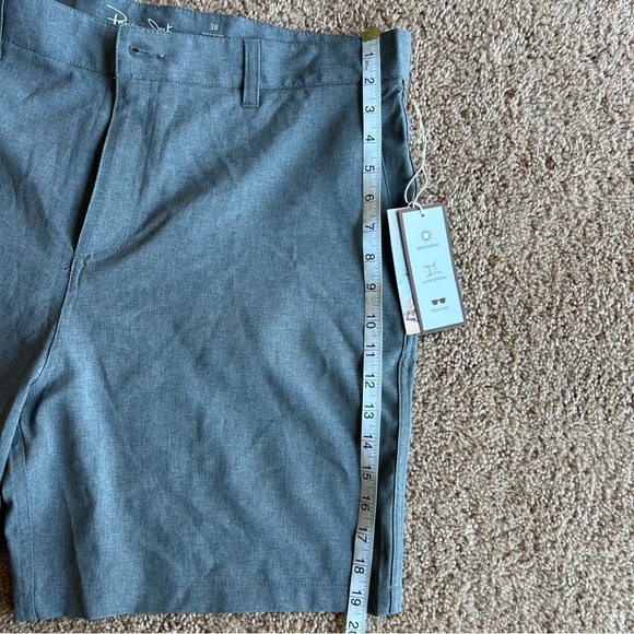 NWT PANAMA JACK Performance Shorts 10" Stretch Quick Dry Golf Gray New 38 Hybrid - Picture 7 of 9